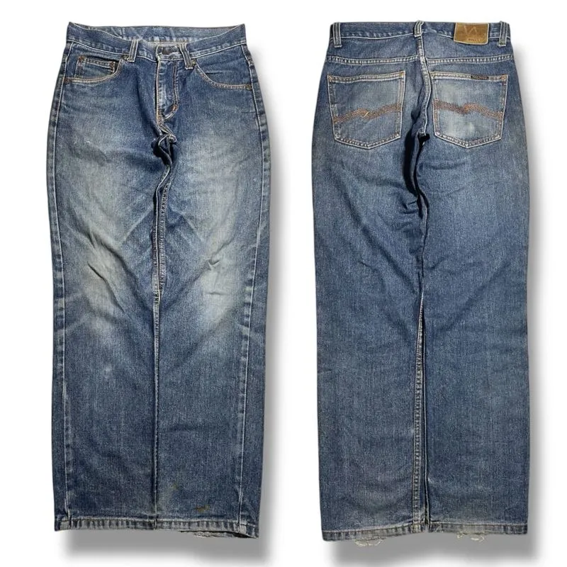 Nudie Vintage Minimalist Jeans Pria navy photo 1