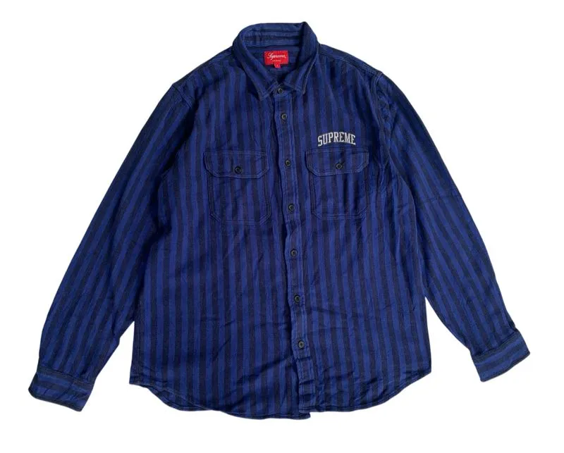 Supreme Casual Casual shirt Pria blue photo 1