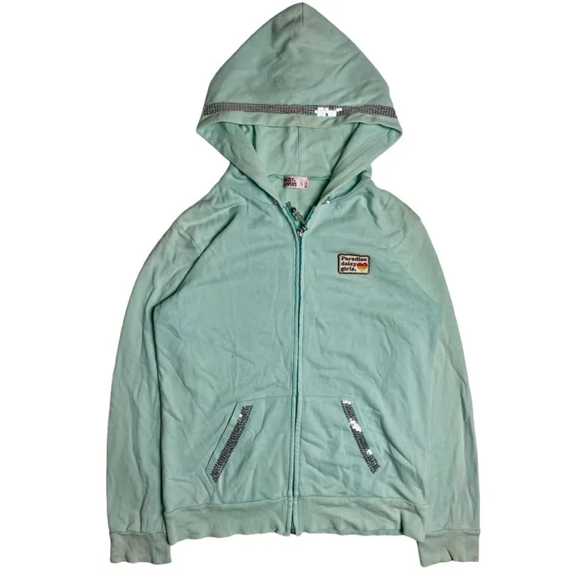 Daisy Lovers Streetwear Y2K Hoody Wanita blue photo 1