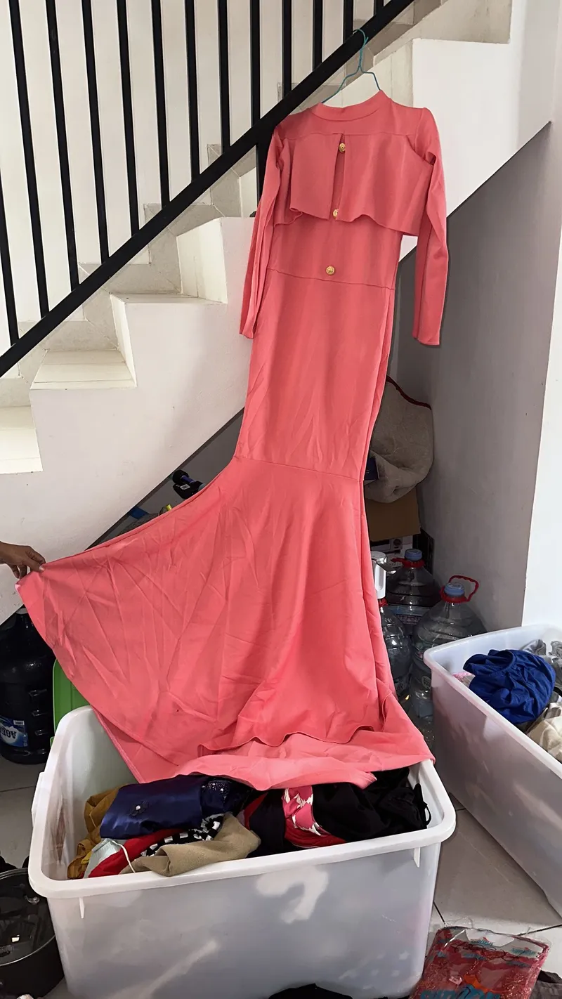 Luxury Muslim Prom dress Wanita multicolor pink photo 1