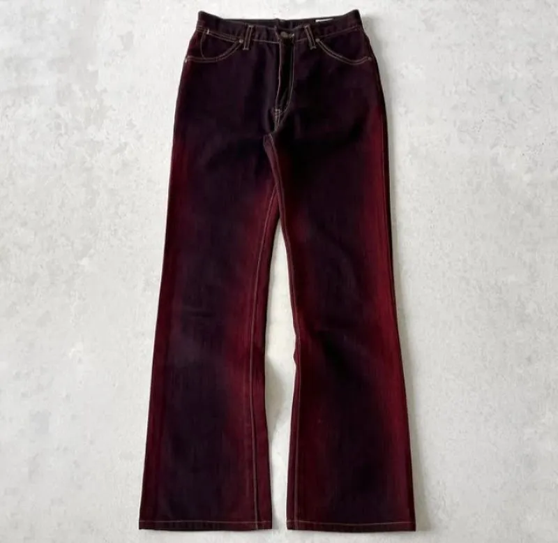 Wrangler Vintage Jeans Pria burgundy red photo 1