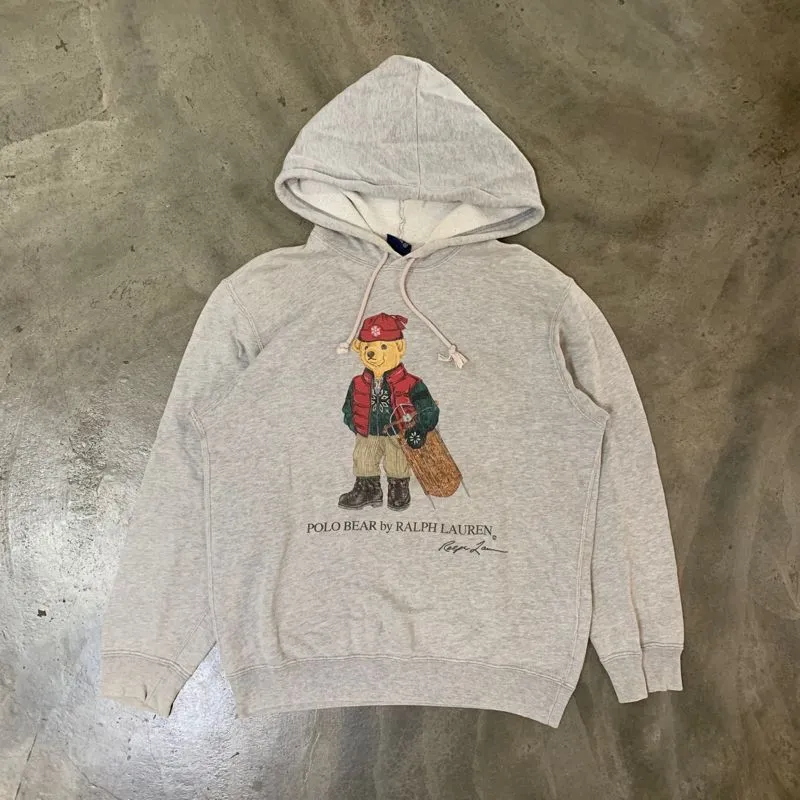 Polo Ralph Lauren Vintage Y2K Hoody Pria gray photo 1