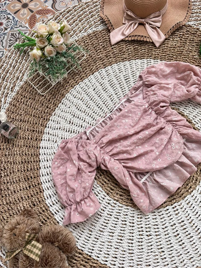 Luxury Crop top Wanita pink photo 1
