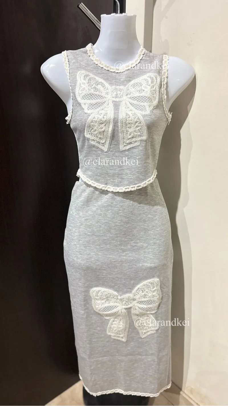 Y2K Coquette Wanita white gray photo 1