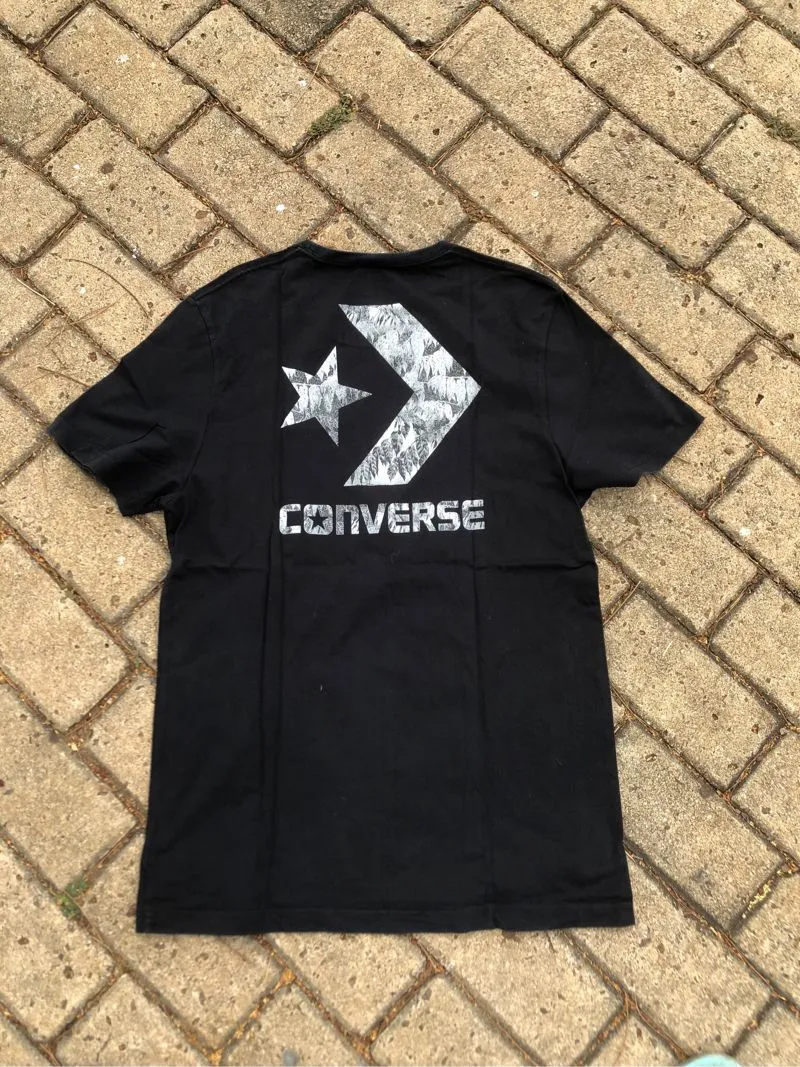 Converse Streetwear T-shirt Pria black photo 1