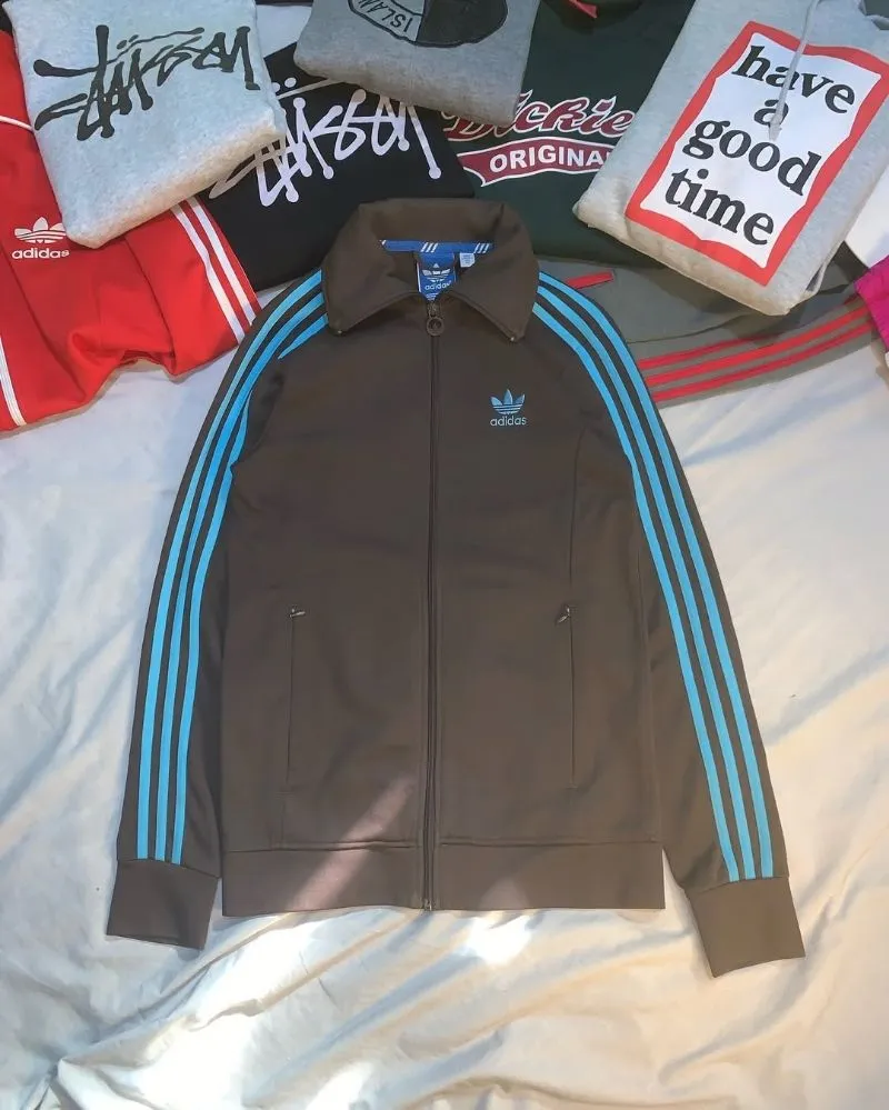 Adidas Casual Track jacket Pria brown photo 1
