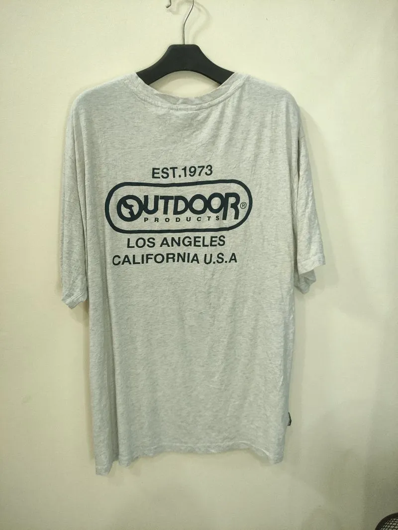 Made in USA Streetwear Casual T-shirt Pria silver gray photo 1