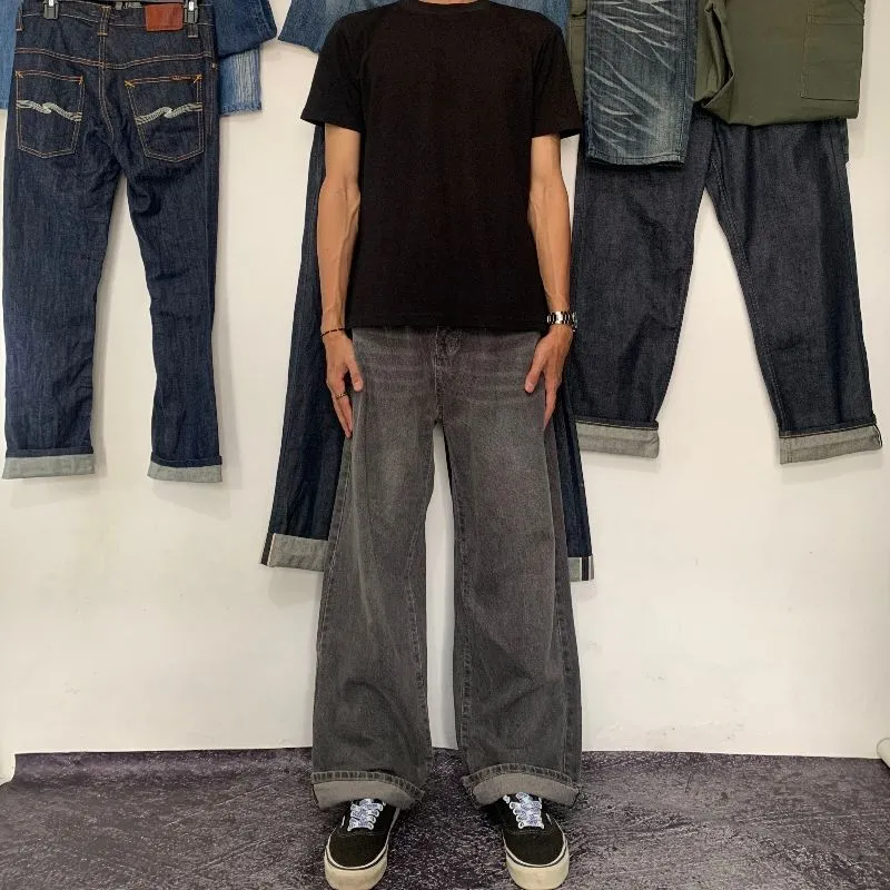 Vintage Streetwear Jeans Pria brown photo 1