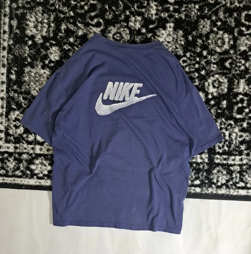 Nike Streetwear Casual T-shirt Pria blue photo 1