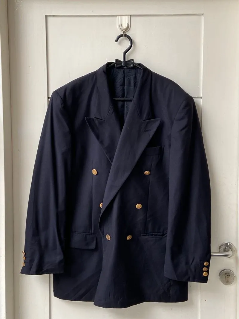 Valentino Casual Suit Pria navy photo 1