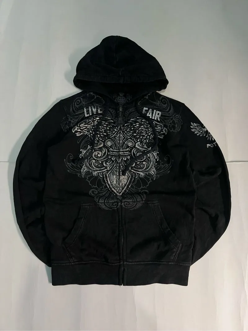 Buckaroo Grunge Goth Hoody Pria black photo 1