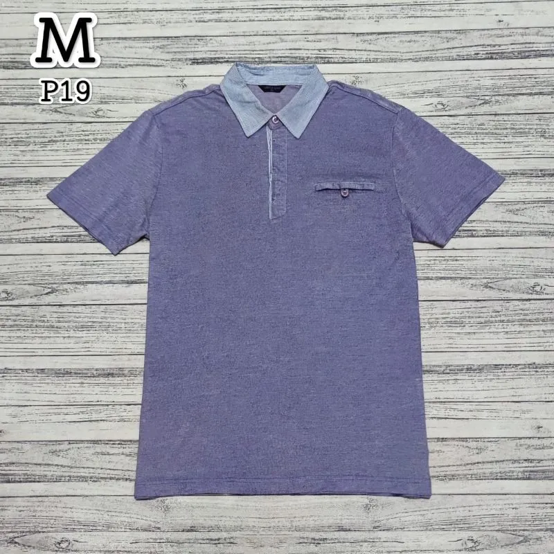 Casual Polo shirt Pria purple photo 1