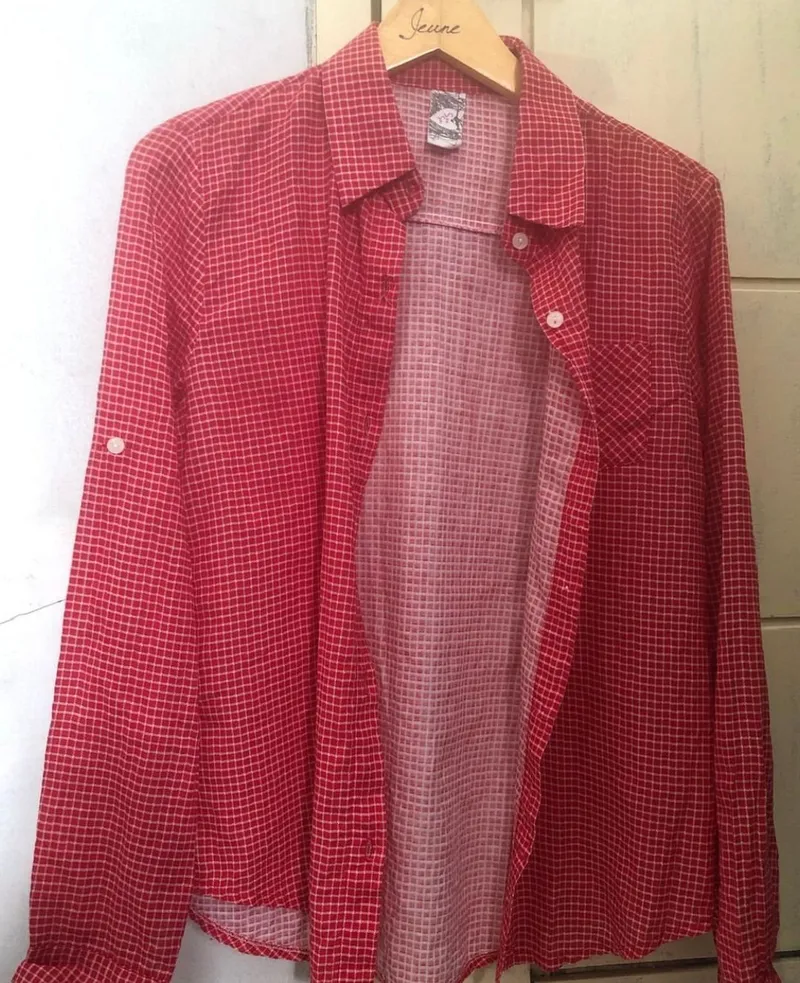 Casual Shirt Wanita red photo 1