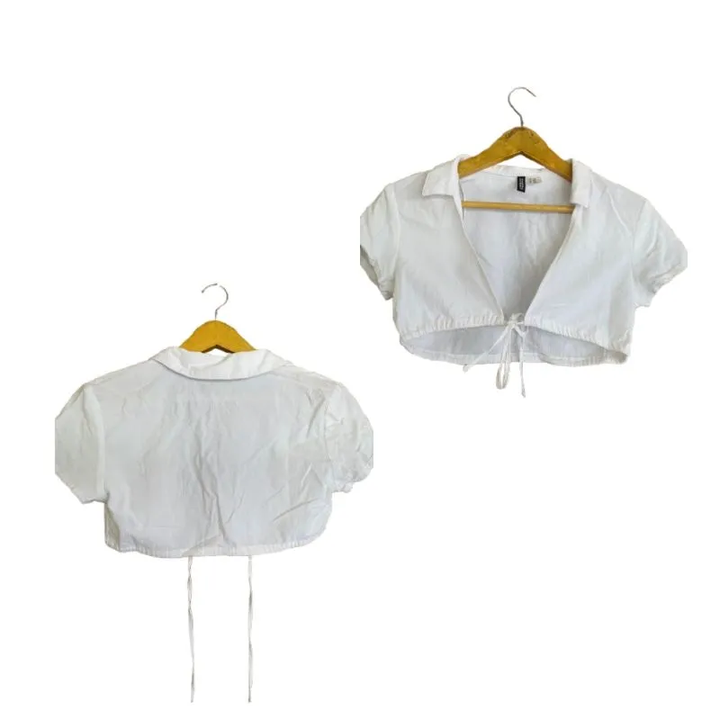 H&M Coquette Blazer Wanita white photo 1