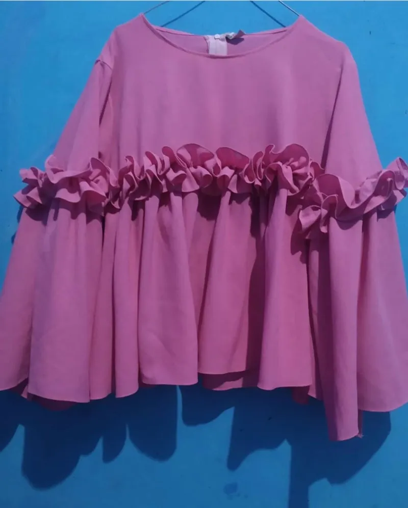 Casual Blouse Wanita pink photo 1