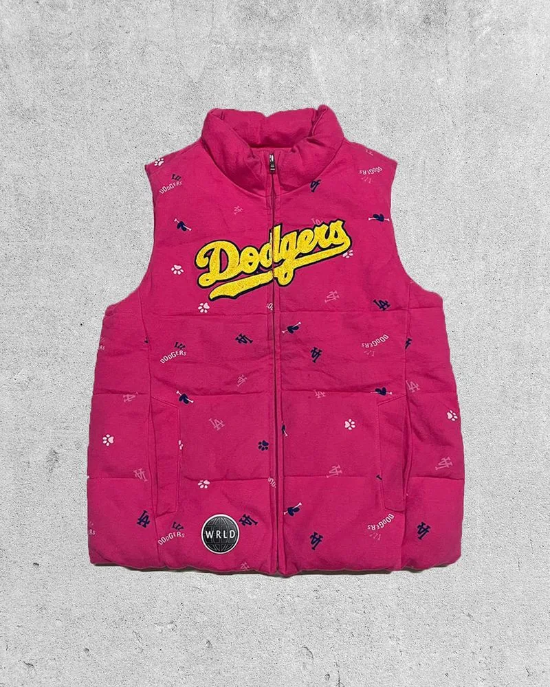 MLB Streetwear Sportswear Vest Wanita pink photo 1