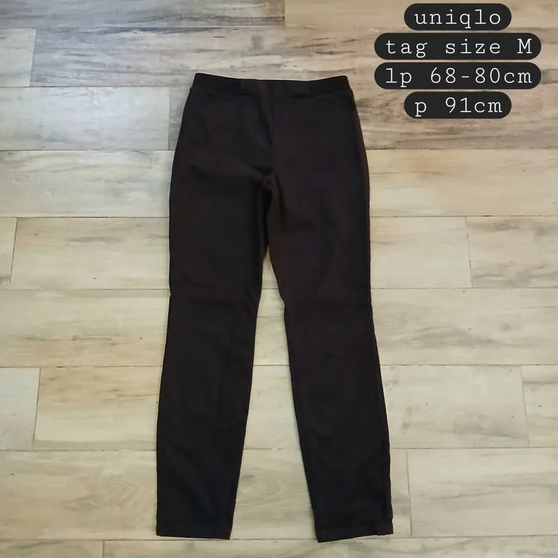 Uniqlo Casual Casual trouser Wanita brown photo 1