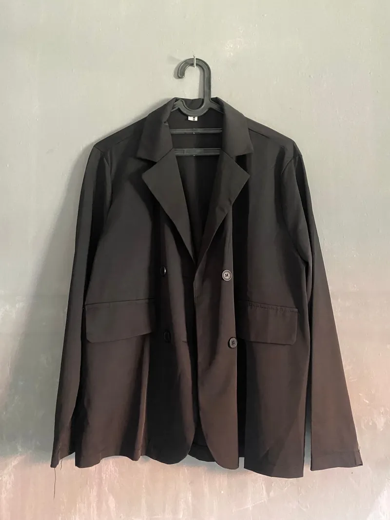 Casual Blazer Wanita black photo 1