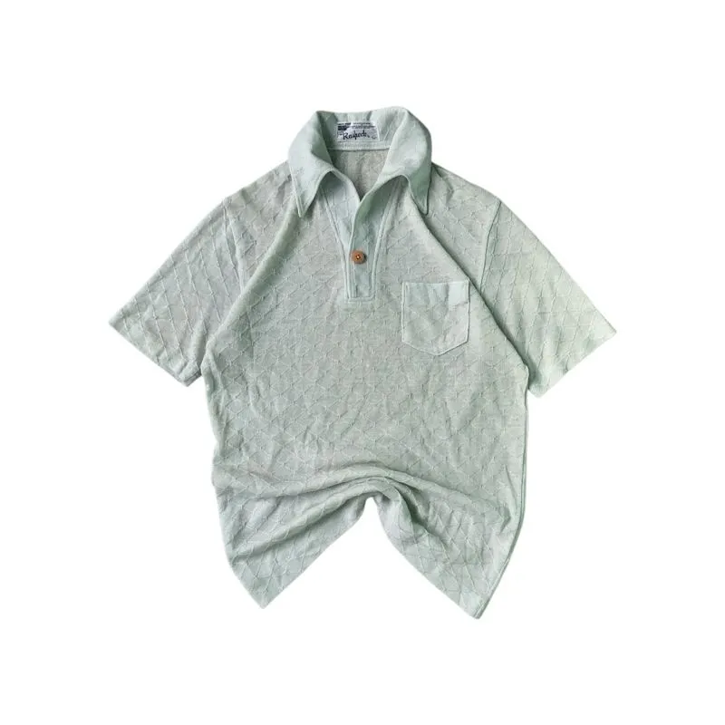 Japanese brand Y2K Minimalist Polo shirt Pria white photo 1