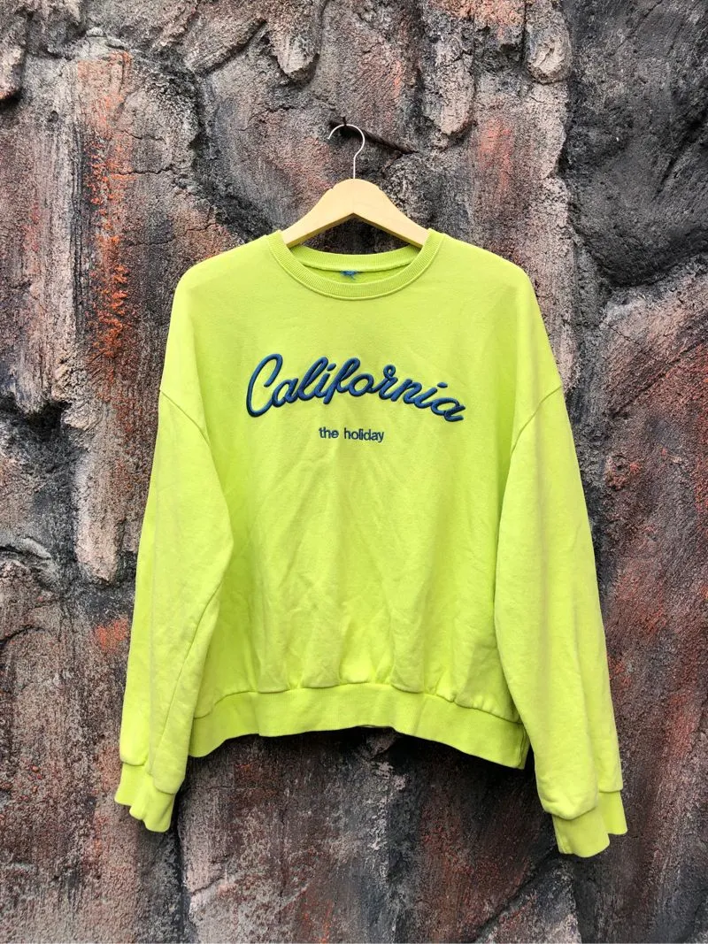 Streetwear Sweater Wanita green photo 1