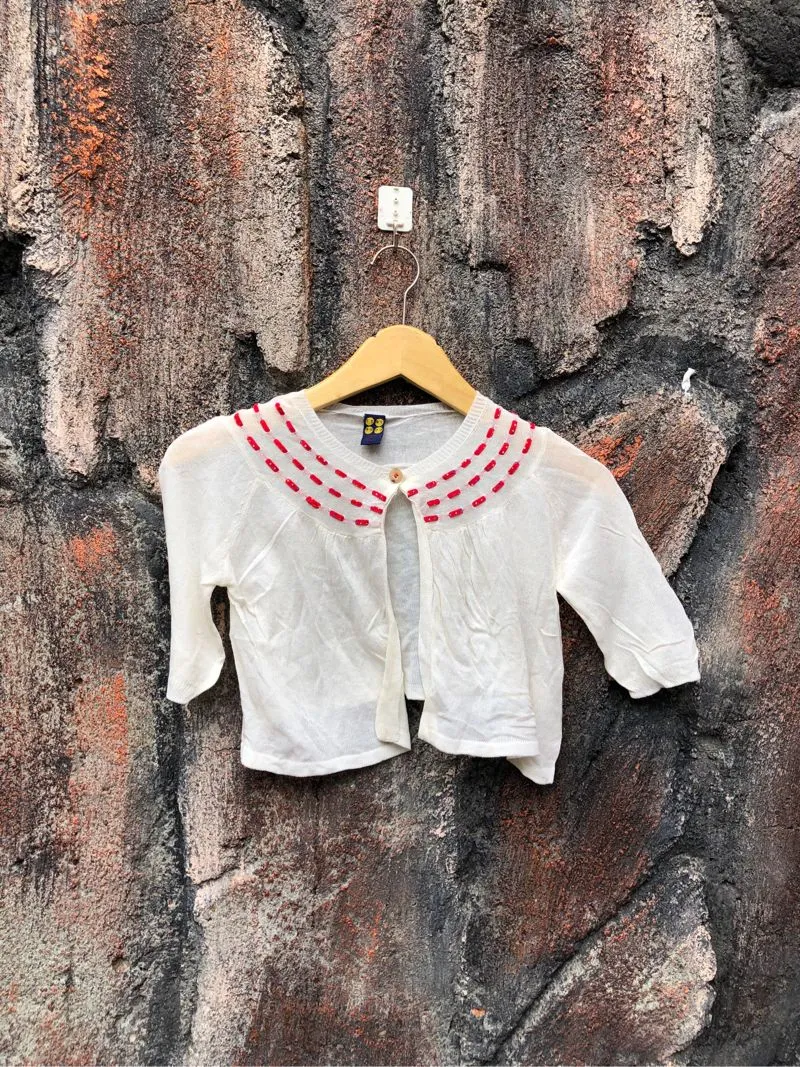 KIDs N Co Lolita Cardigan Wanita white cream photo 1