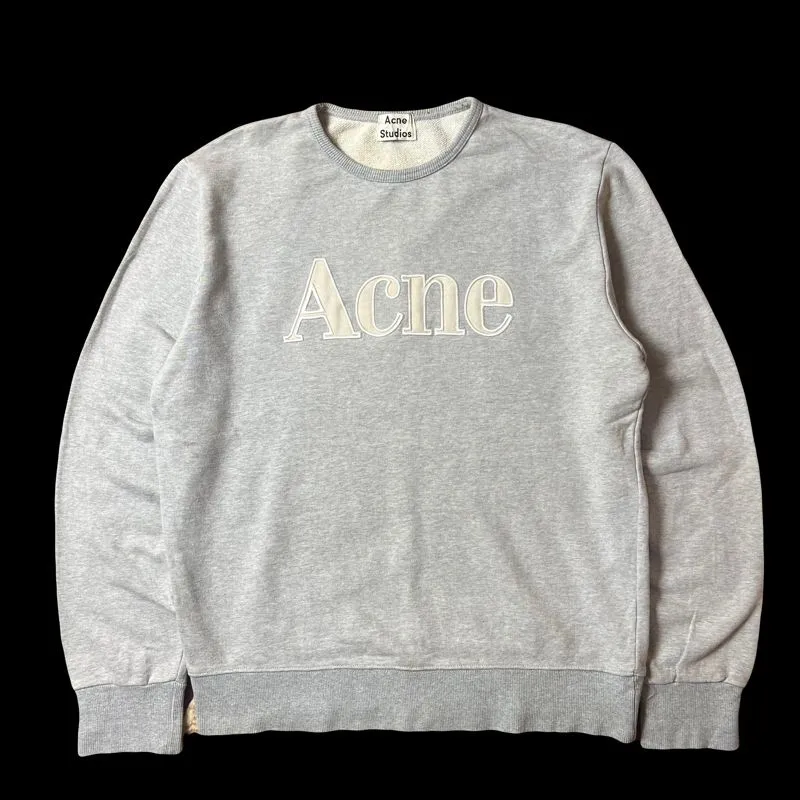 Acne Studios Vintage Sportswear Sweatshirt Pria gray photo 1