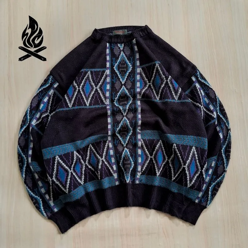 Japanese brand Streetwear Sweater Pria multicolor photo 1