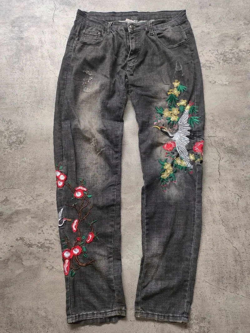 Biker Casual Jeans Pria gray photo 1