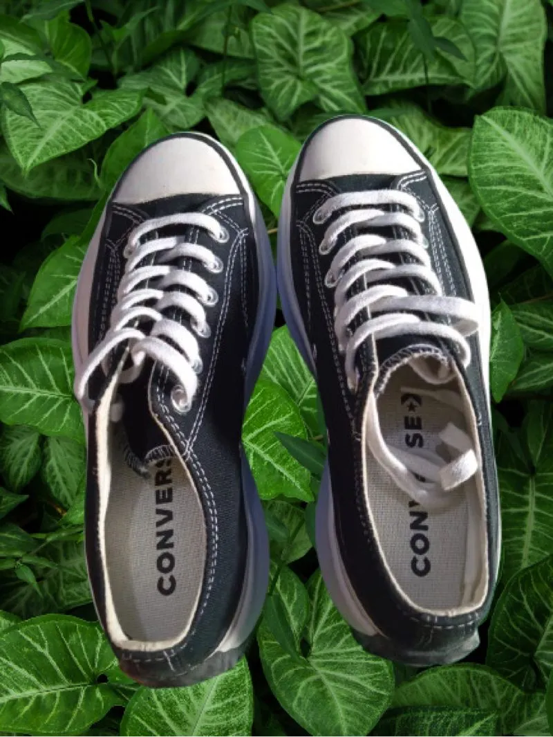 Converse Luxury Casual Sneakers Wanita white black photo 1