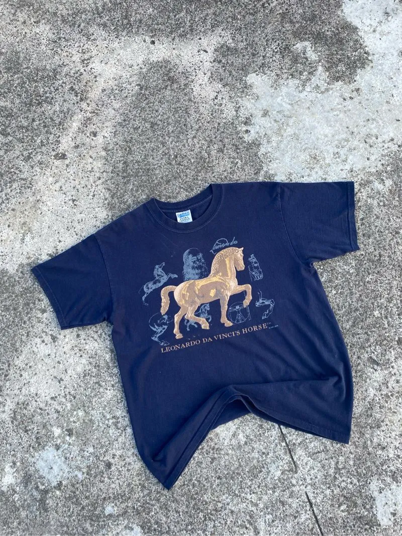 Gildan Vintage T-shirt Pria blue photo 1