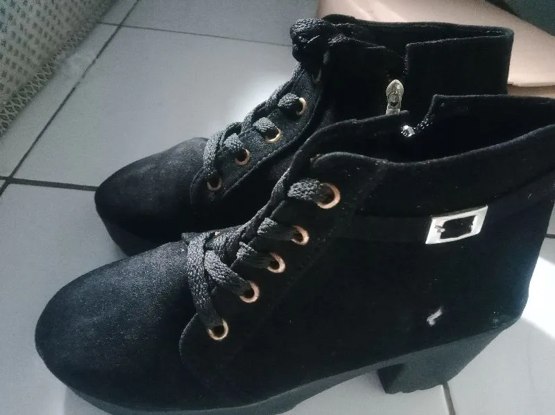 Vintage Boots Wanita black photo 1