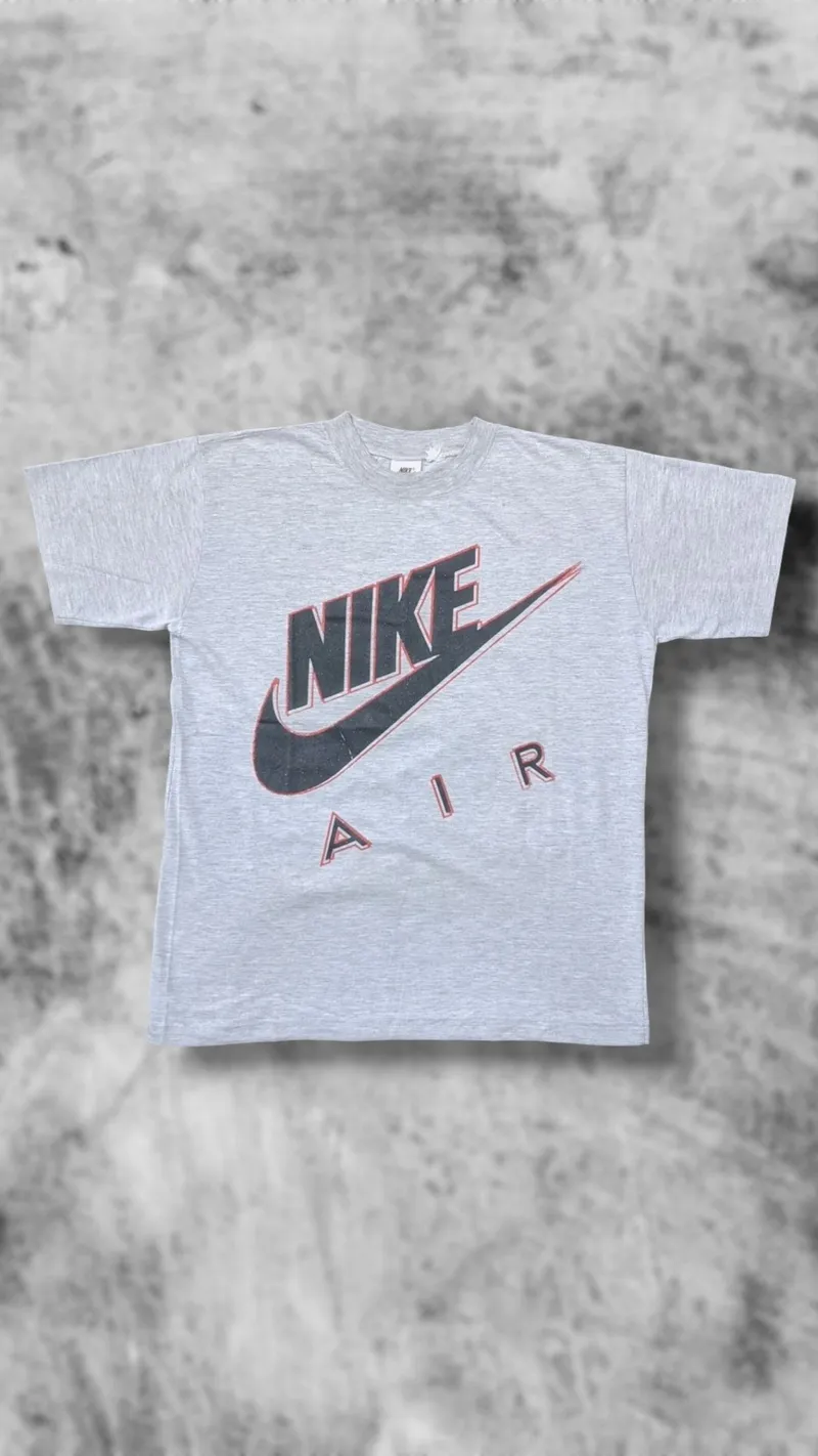 Nike Vintage Streetwear T-shirt Pria gray photo 1