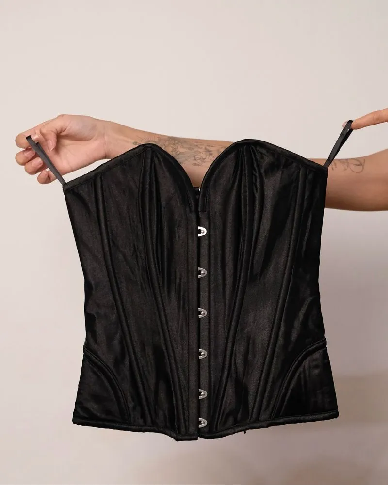 Grunge Goth Corset Wanita black photo 1