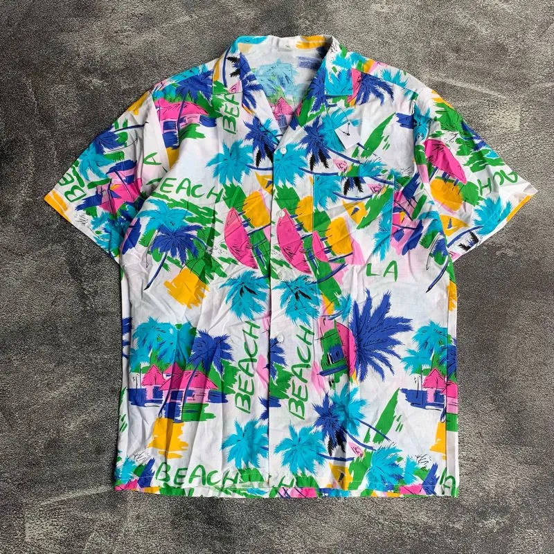 Casual Casual shirt Pria multicolor white photo 1