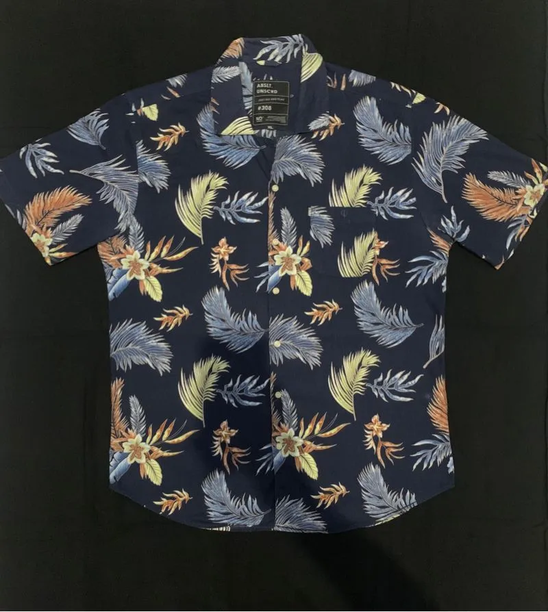 Casual Casual shirt Pria navy photo 1