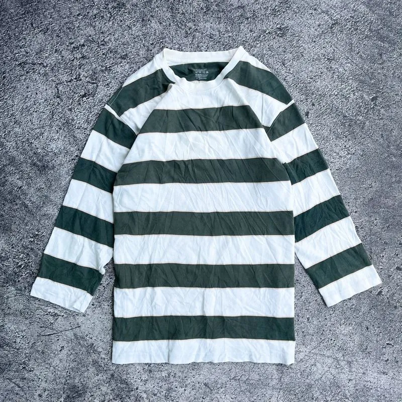 Giordano Vintage Casual T-shirt Pria white green photo 1