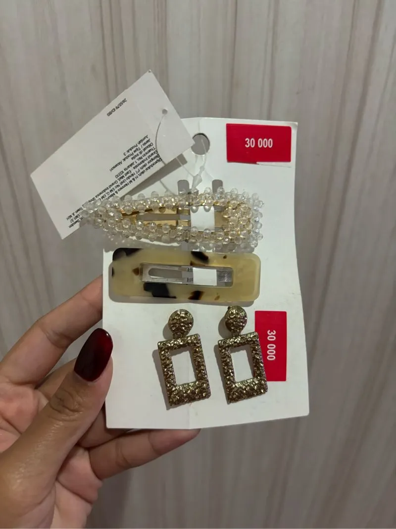 H&M Vintage Hair accessory Wanita tan photo 1