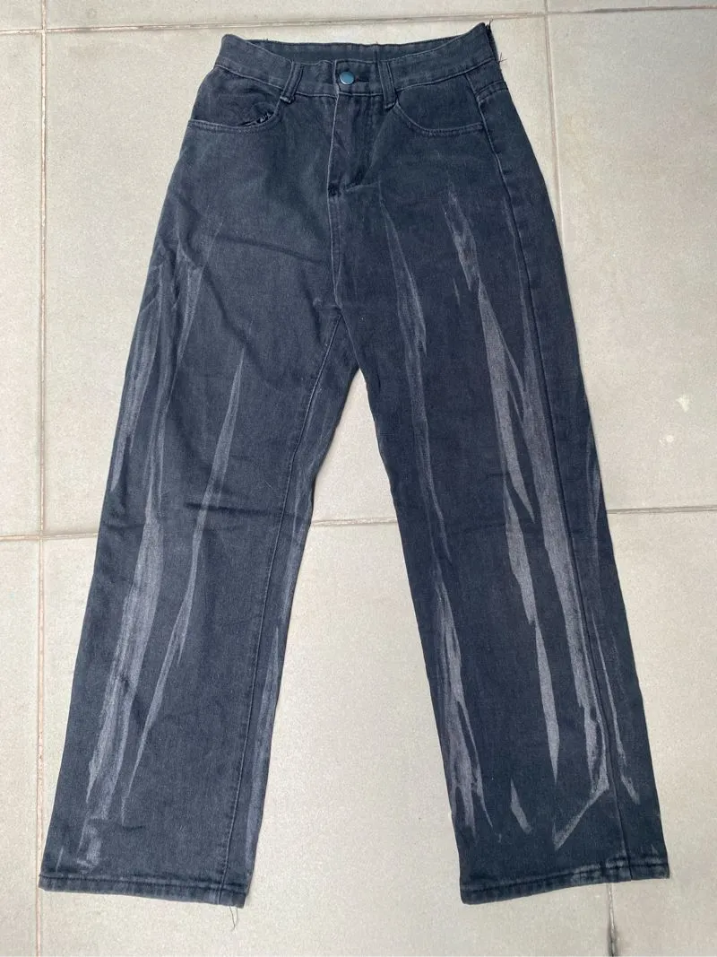 Japanese brand Y2K Jeans Pria black gray photo 1
