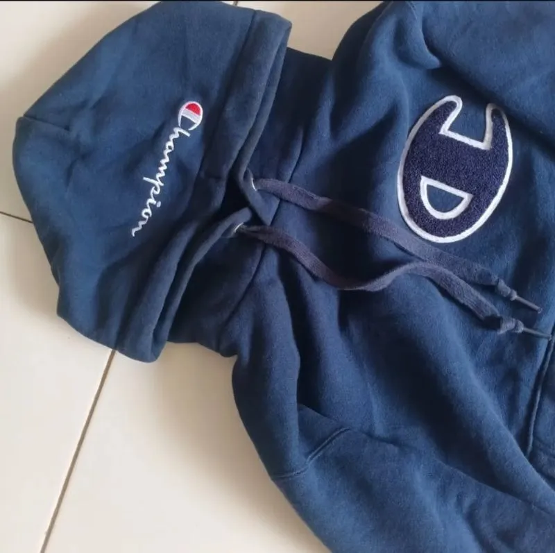 Champion Streetwear Hoody Pria navy photo 1