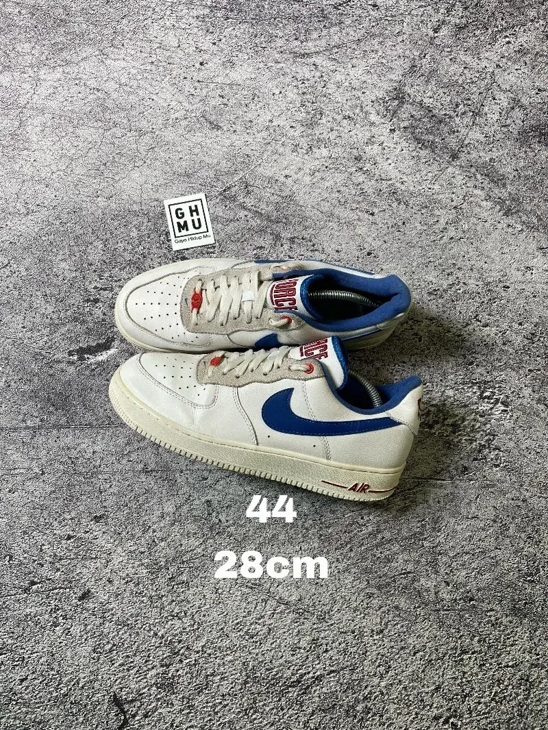 Nike Casual Sneakers Pria white blue photo 1