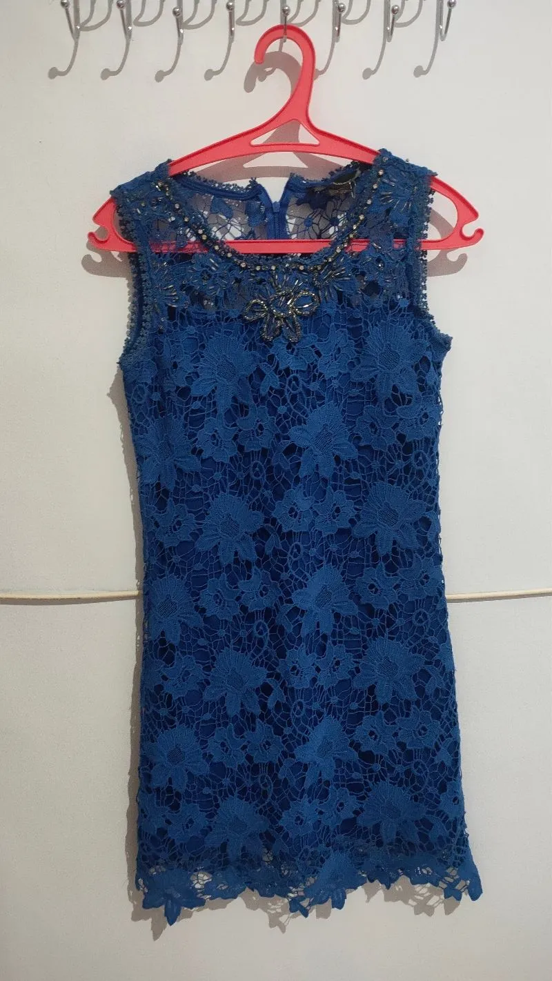 Casual Evening dress Wanita blue photo 1