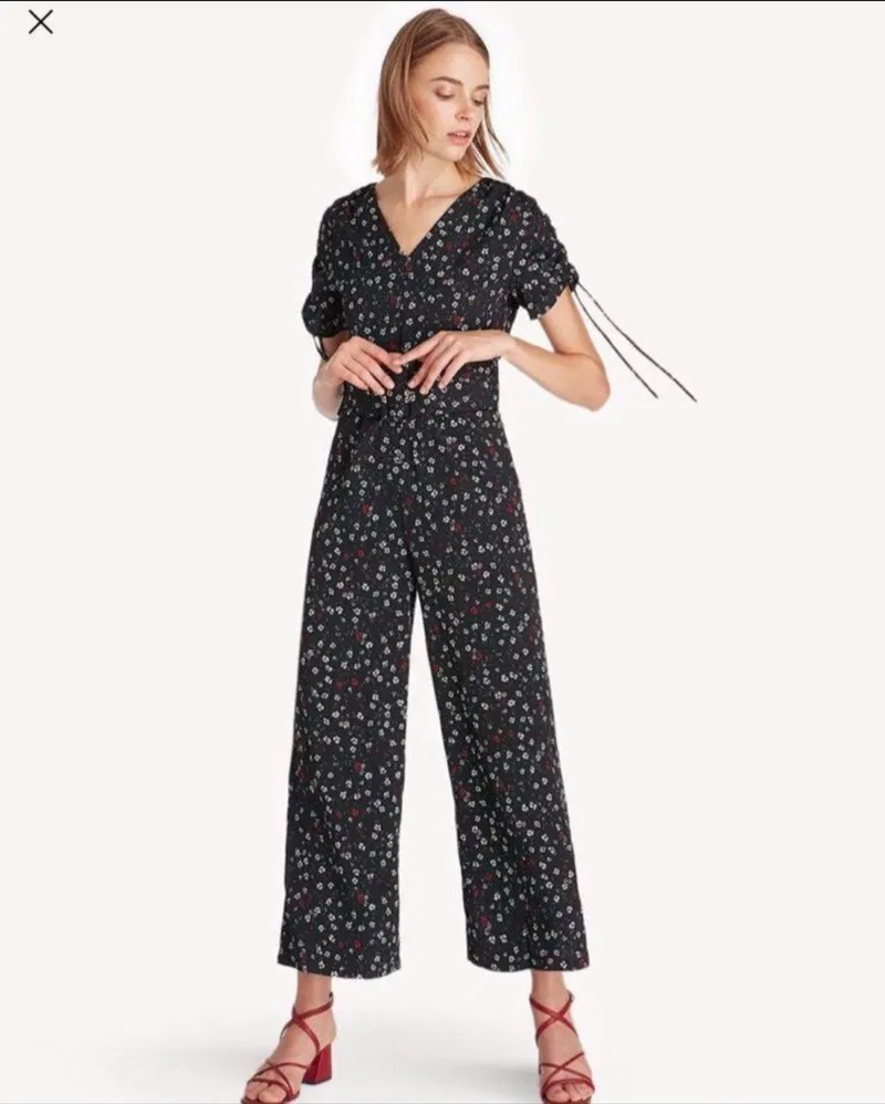 Pomelo Casual Jumpsuit Wanita black photo 1