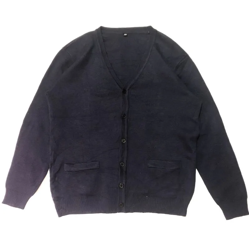 Japanese brand Vintage Casual Cardigan Pria navy photo 1