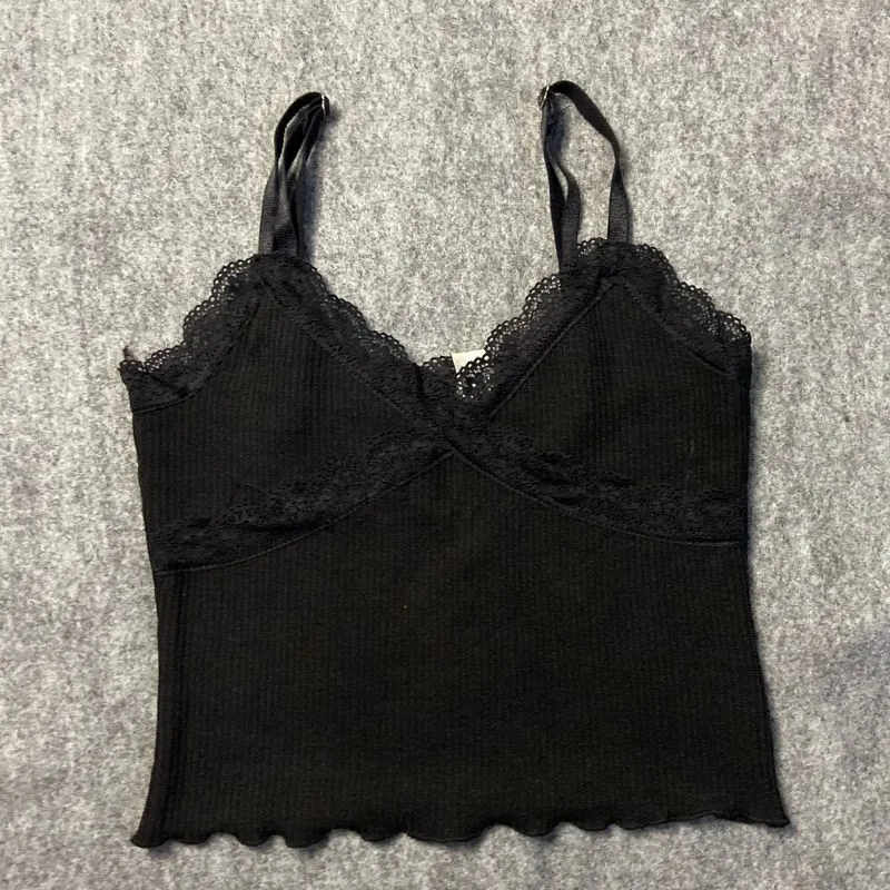 H&M Y2K Luxury Crop top Wanita black photo 1