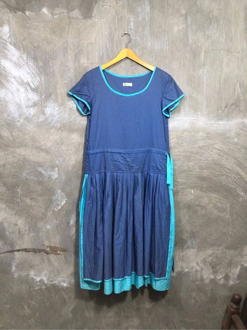 Issey Miyake Vintage Avant Garde Maxi dress Wanita blue photo 1