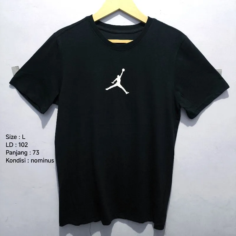Nike Air Jordan Casual T-shirt Pria black photo 1