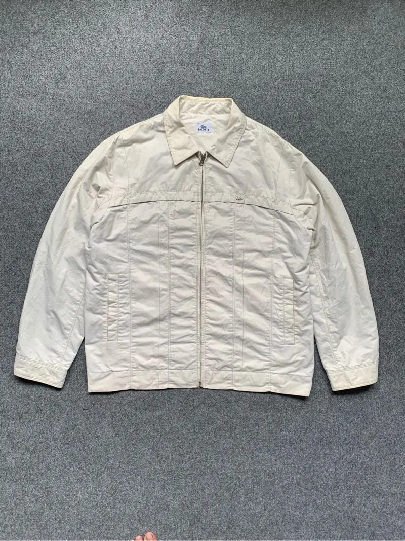 Lacoste Luxury Casual Windbreaker Pria white photo 1