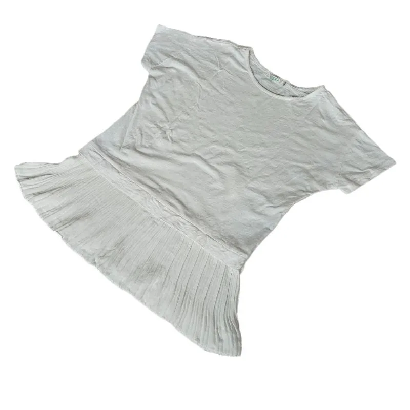 Minimalist Casual T-shirt Wanita white photo 1