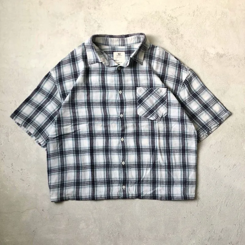 NII Streetwear Y2K Casual shirt Pria multicolor photo 1