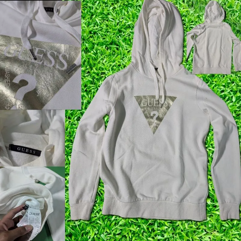 Guess Streetwear Jumper Pria white cream photo 1